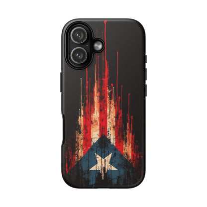 Puerto Rico Flag Phone Case | Distressed Puerto Rican Flag Tough Case | Boricua Pride Protective iPhone Samsung Cover