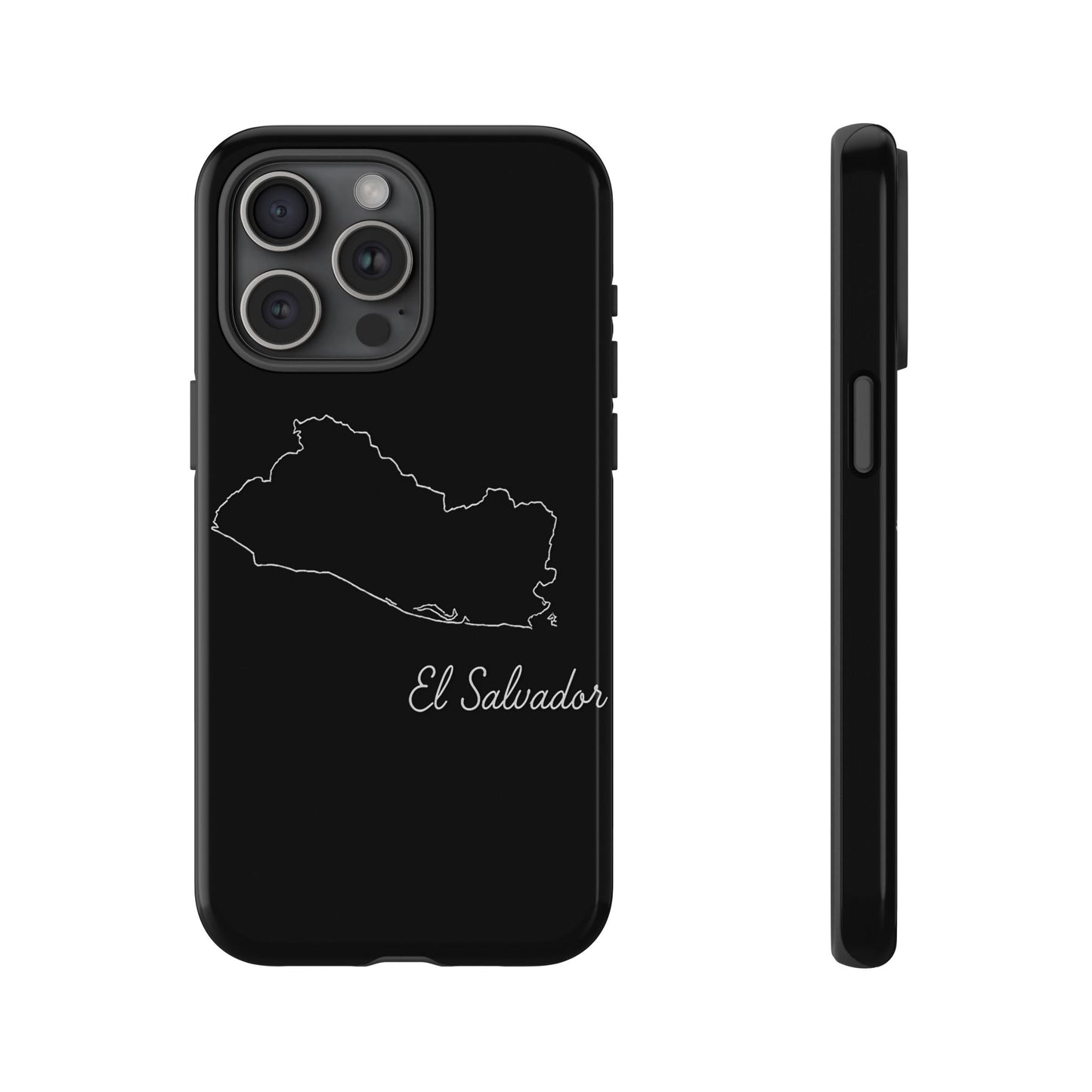 El Salvador Outline Phone Case – Minimal Country Map Tough Case (iPhone, Samsung, Pixel)