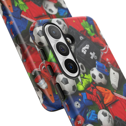 Soccer Ball Pattern Phone Case – Sports Fan Tough Protective Game Day Case