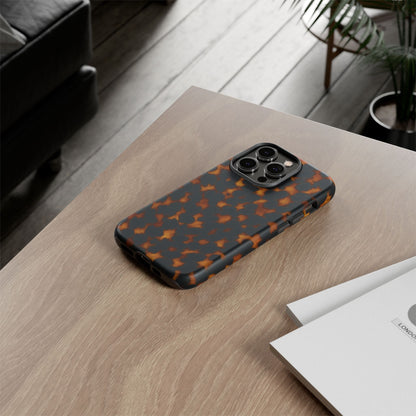 Tortoiseshell Pattern Tough Phone Case | Classic Leopard-Style Protective Cover