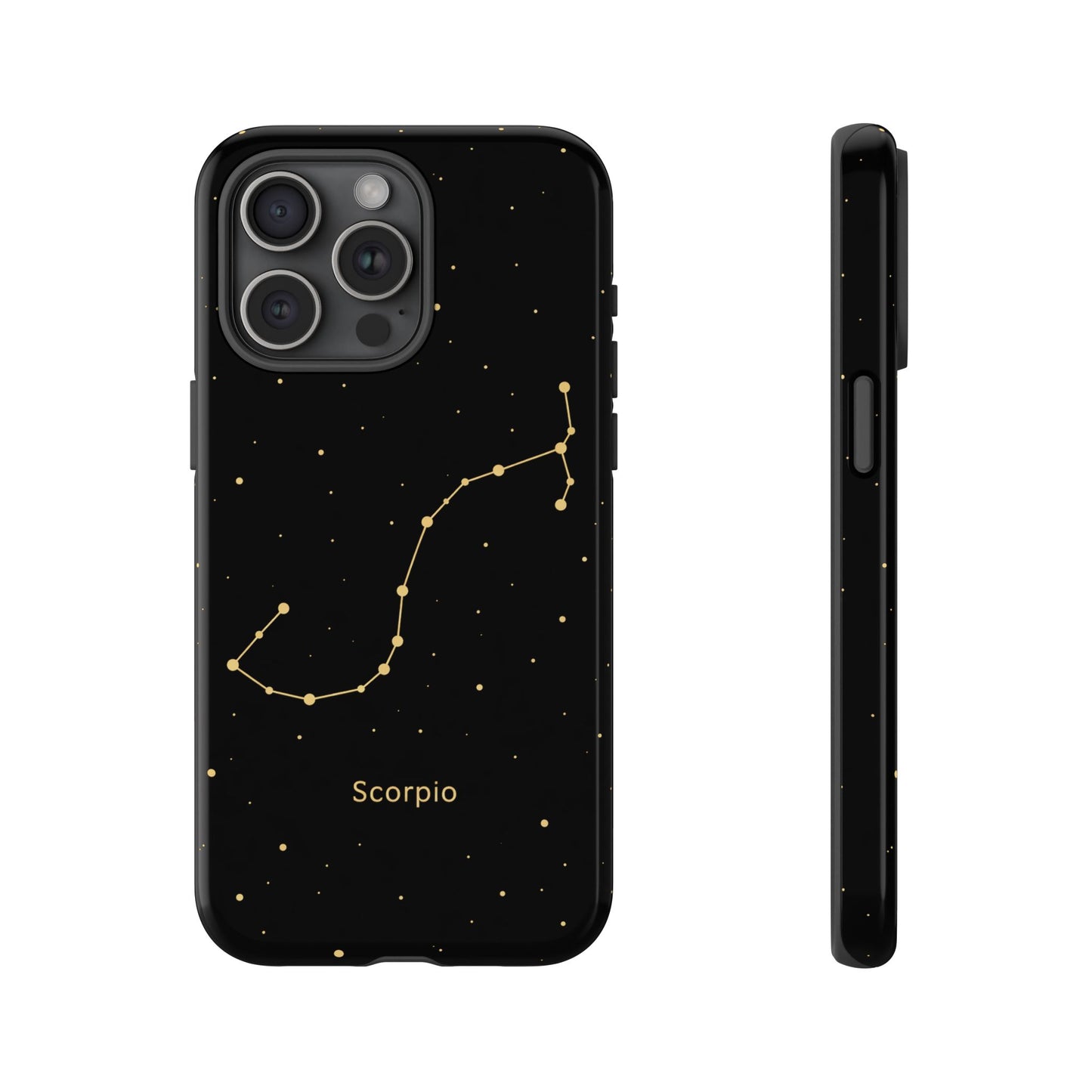 Scorpio Zodiac Constellation Phone Case – Luxe Gold Celestial Cover