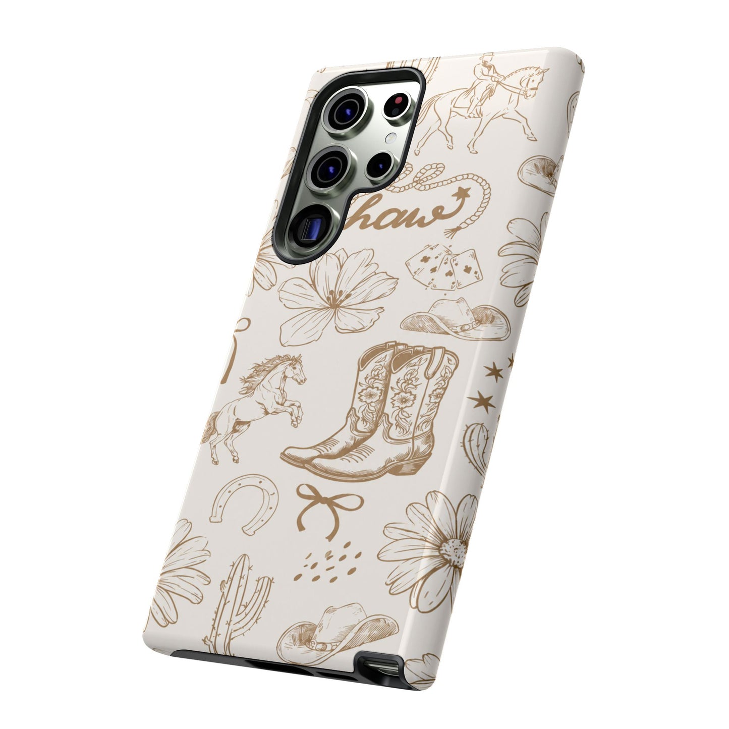 Western Cowgirl Phone Case for iPhone Samsung Galaxy Pixel Tough Case