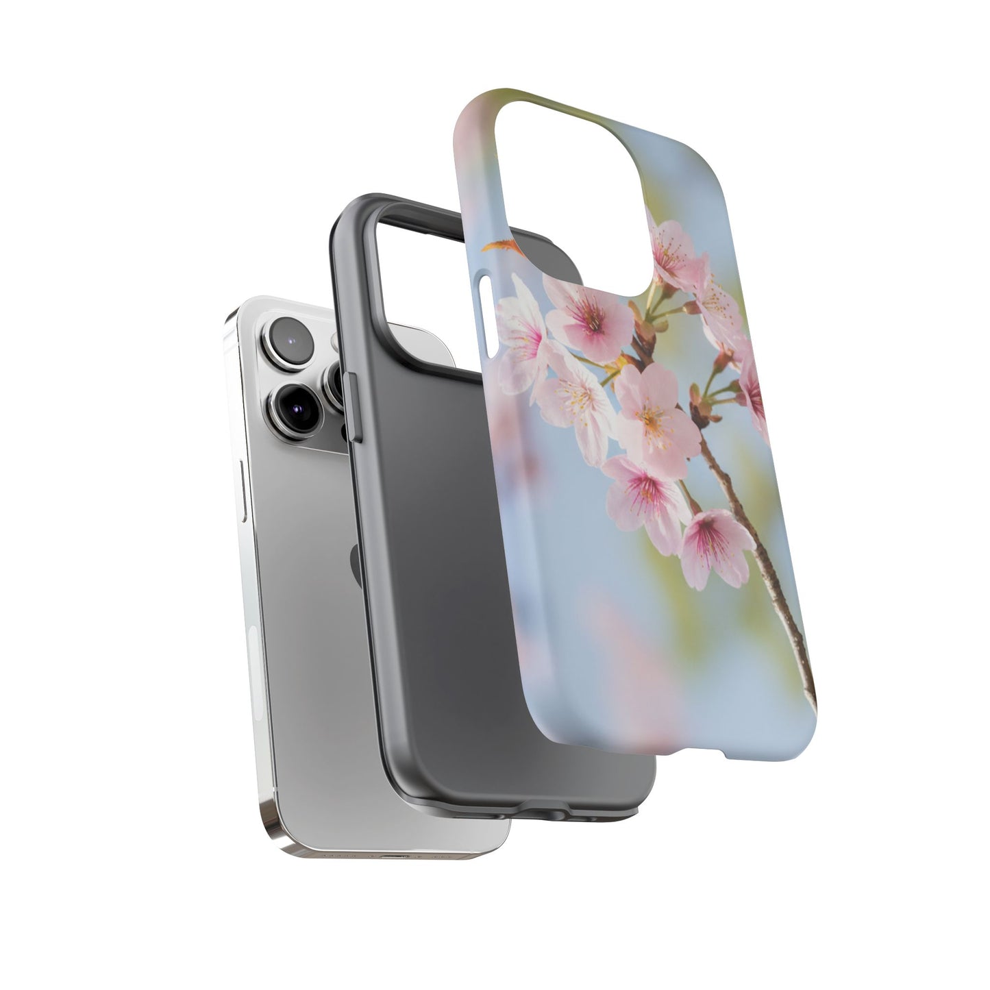 Cherry Blossom Phone Case – Pink Floral Tough Case (iPhone, Samsung Galaxy, Pixel)