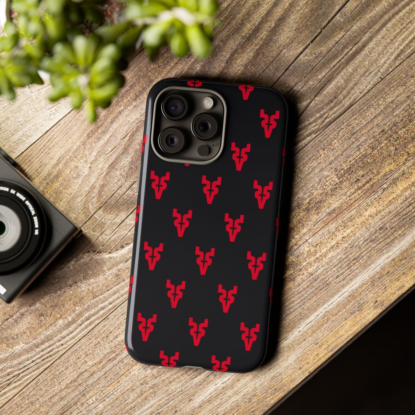 Mazatlán Bull Phone Case – Black Red Streetwear Tough Shockproof Cover