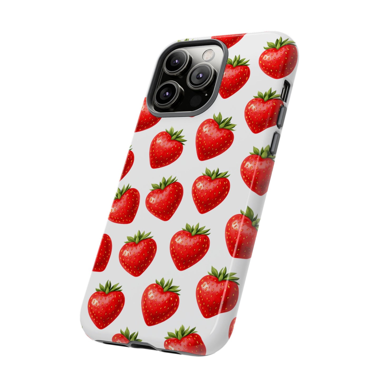 Cute Strawberry Phone Case – Aesthetic Fruit Pattern Protective Cover for Iphone, Samsung Galaxy and Pixel