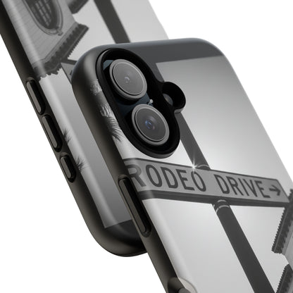 Rodeo Drive Phone Case | Los Angeles Aesthetic Black & White Photography | Luxury LA Street Tough Case for iPhone & Samsung