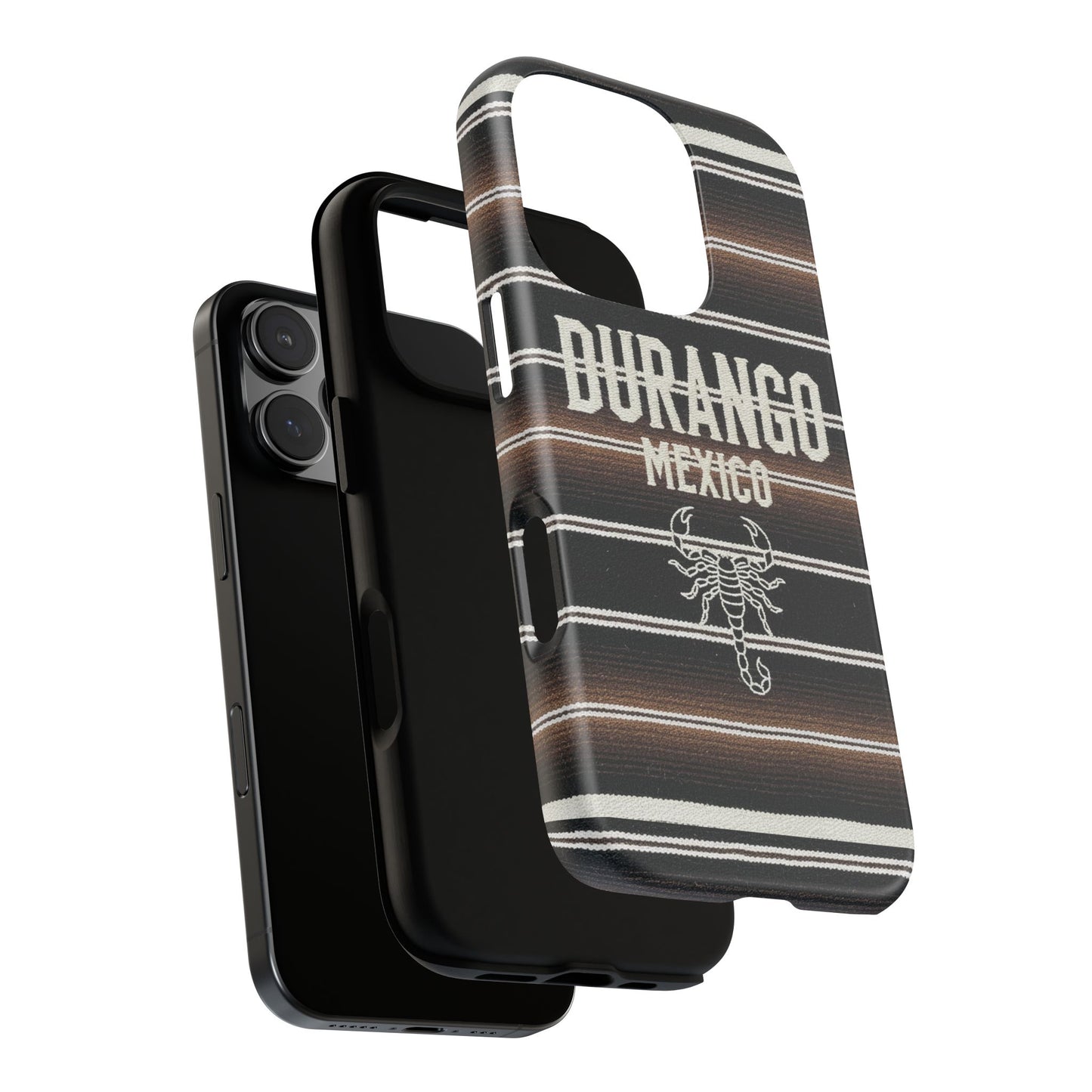 Durango Mexico Phone Case | Serape Scorpion Western Design | Mexican Heritage Tough Case for iPhone & Samsung