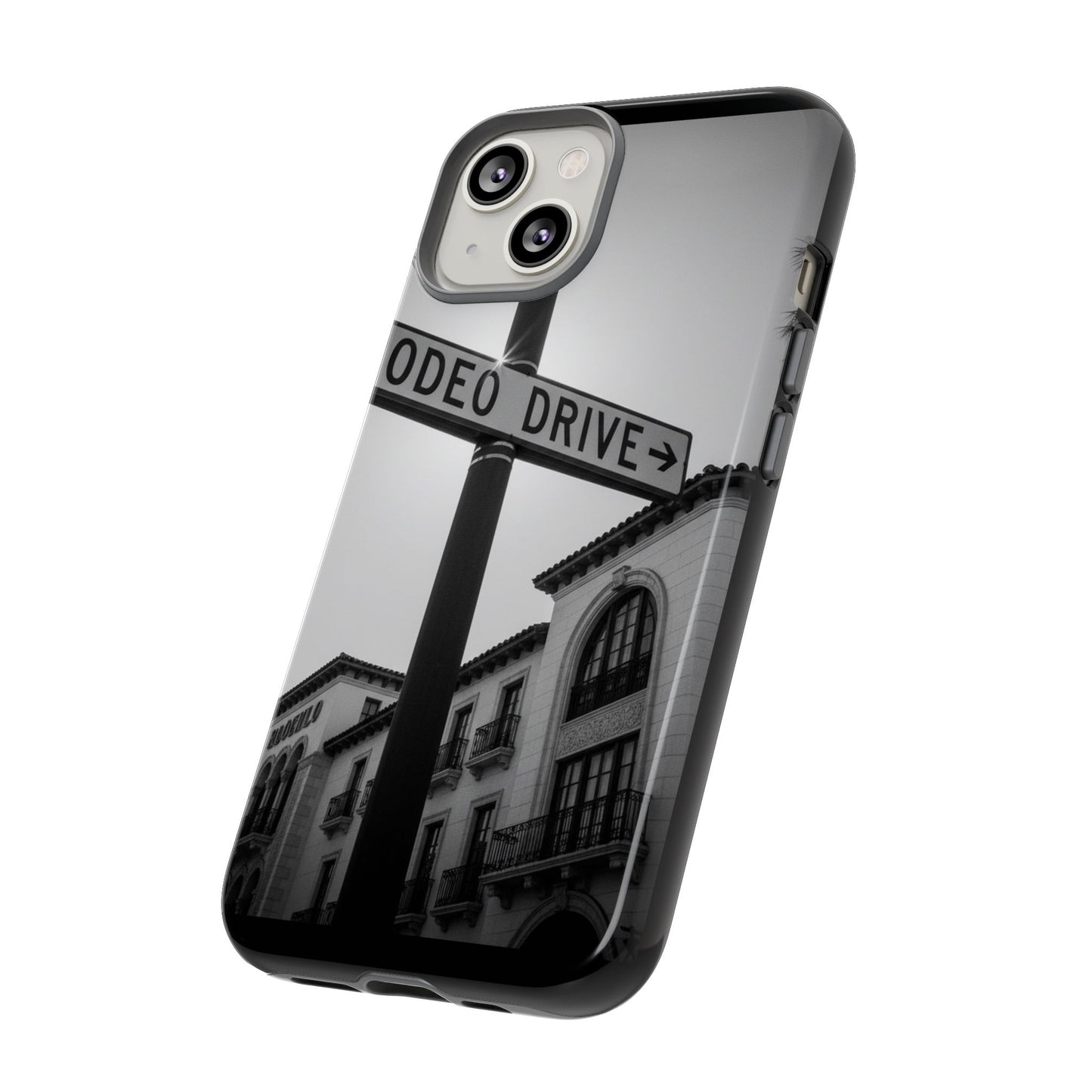 Rodeo Drive Phone Case | Los Angeles Aesthetic Black & White Photography | Luxury LA Street Tough Case for iPhone & Samsung