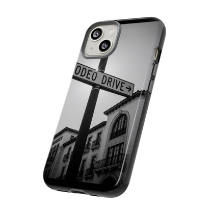 Rodeo Drive Phone Case | Los Angeles Aesthetic Black & White Photography | Luxury LA Street Tough Case for iPhone & Samsung