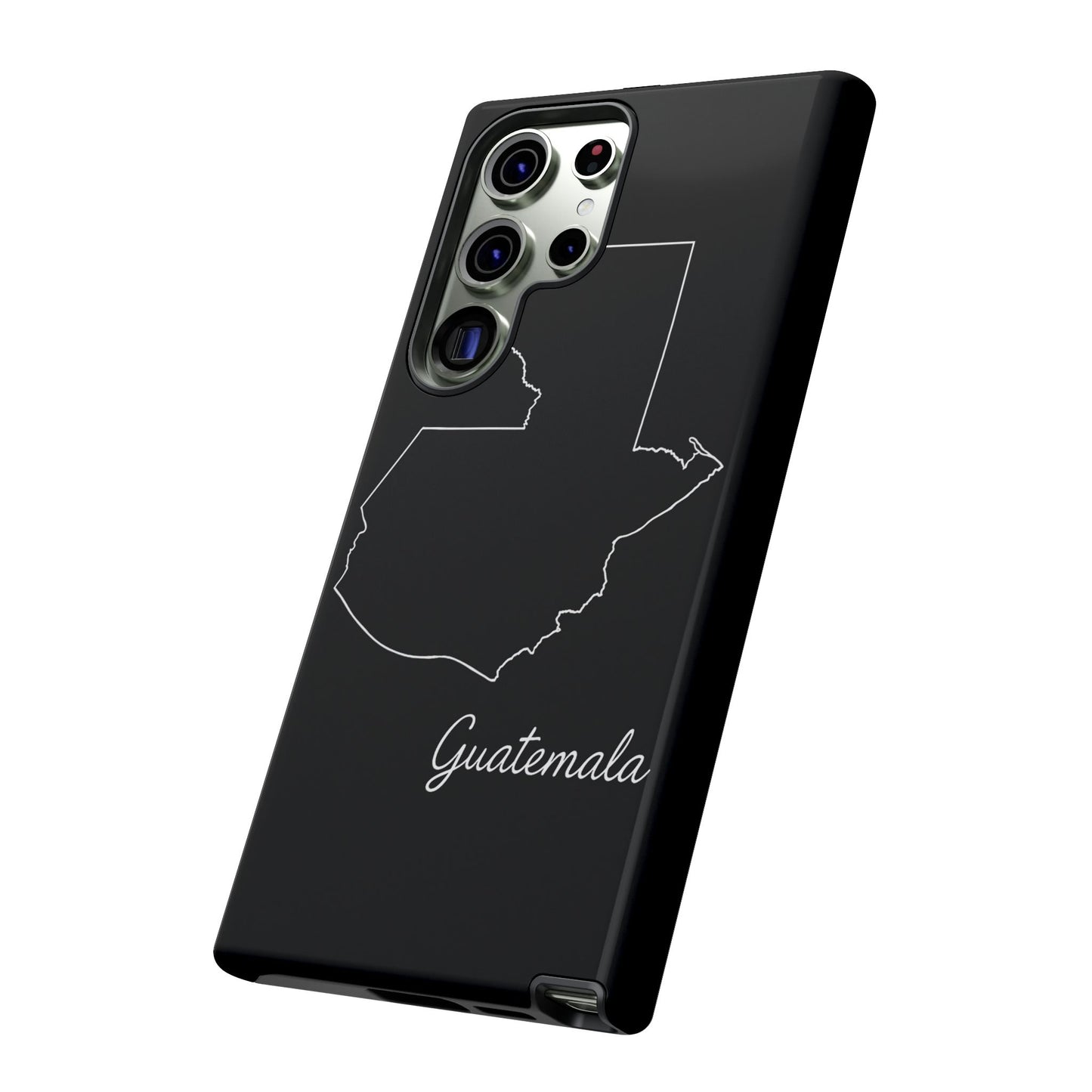 Guatemala Outline Phone Case – Minimal Country Map Tough Case (iPhone, Samsung, Pixel)