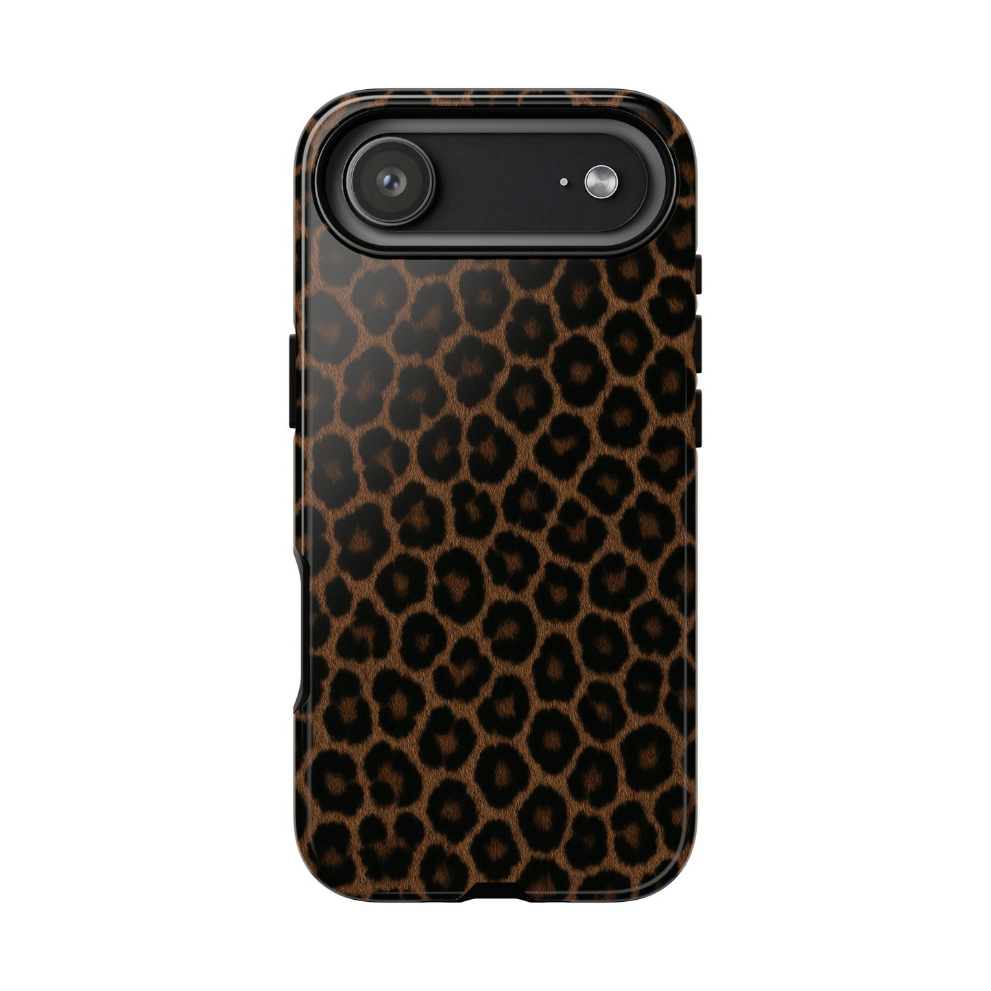Brown Leopard Print Phone Case | Classic Animal Print Aesthetic Tough Protective Case