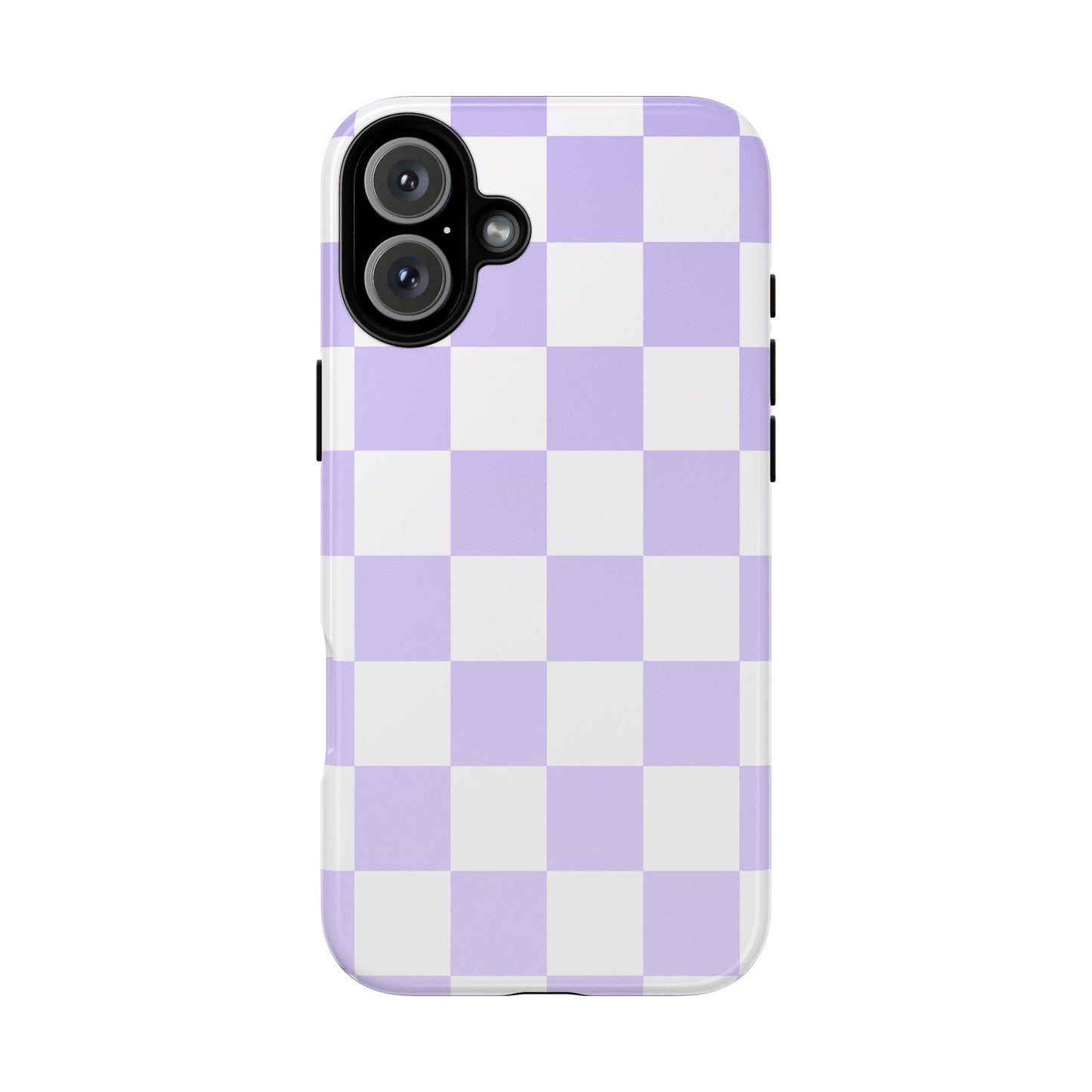 Lavender Checkerboard Phone Case | Pastel Aesthetic Tough Case