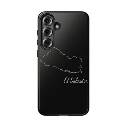 El Salvador Outline Phone Case – Minimal Country Map Tough Case (iPhone, Samsung, Pixel)