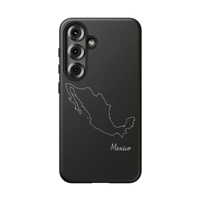 Mexico Outline Phone Case – Minimal Country Map Tough Case (iPhone, Samsung, Pixel)