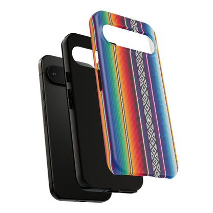 Serape Stripe Phone Case – Colorful Mexican Blanket Pattern Tough Case