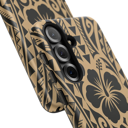 Polynesian Tribal Hawaiin Hibiscus Phone Case for iPhone Samsung Galaxy