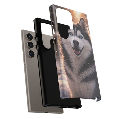 Siberian Husky Tough Phone Case | Blue Eyes Dog Cover Protective iPhone Case
