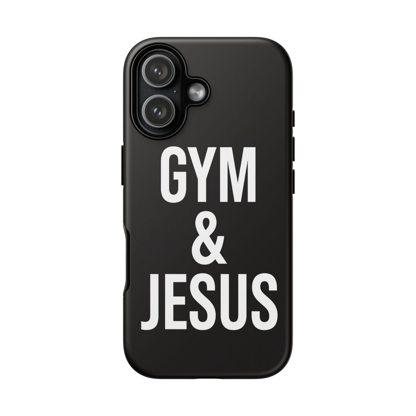 Gym & Jesus Phone Case Christian Faith Workout Gym Motivation Case
