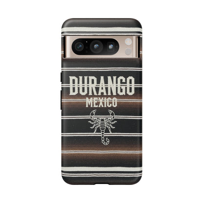 Durango Mexico Phone Case | Serape Scorpion Western Design | Mexican Heritage Tough Case for iPhone & Samsung