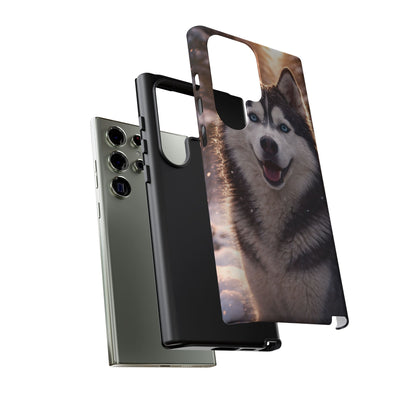 Siberian Husky Tough Phone Case | Blue Eyes Dog Cover Protective iPhone Case