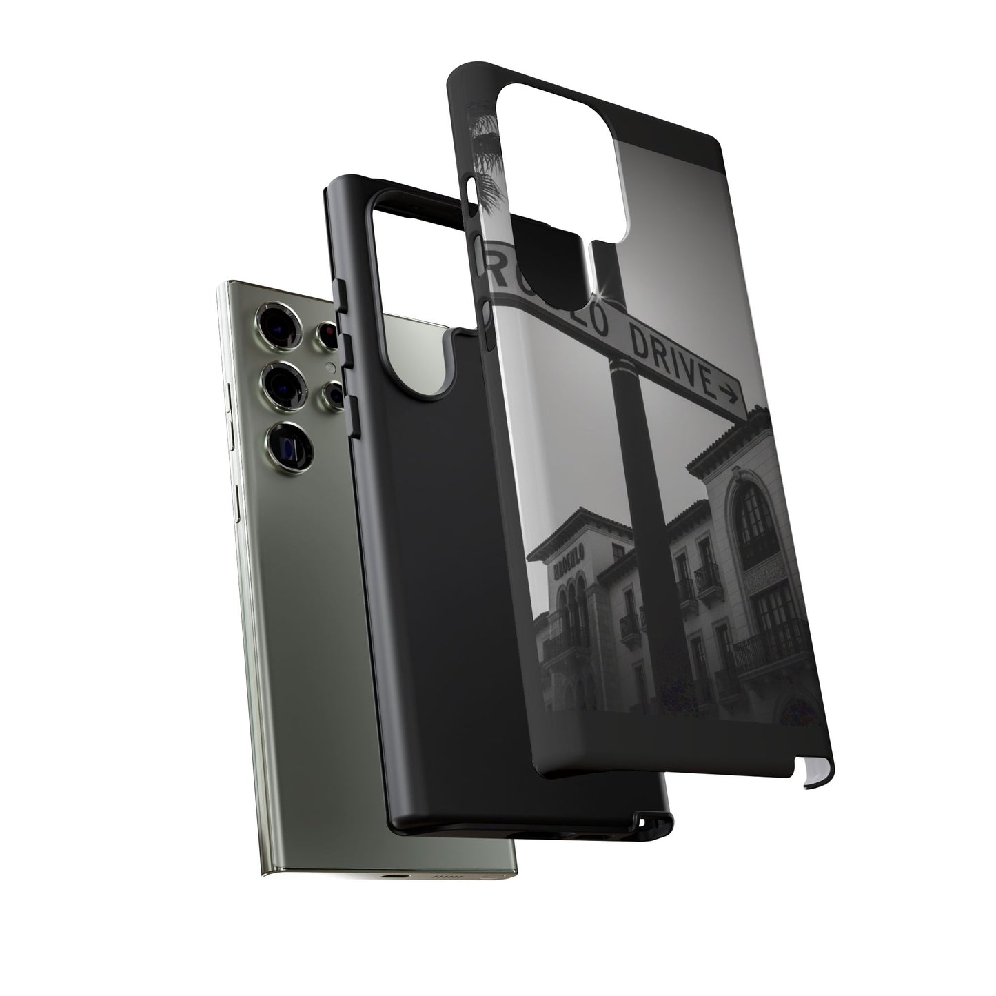 Rodeo Drive Phone Case | Los Angeles Aesthetic Black & White Photography | Luxury LA Street Tough Case for iPhone & Samsung