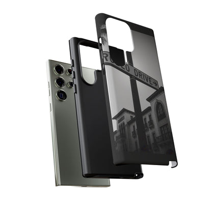 Rodeo Drive Phone Case | Los Angeles Aesthetic Black & White Photography | Luxury LA Street Tough Case for iPhone & Samsung