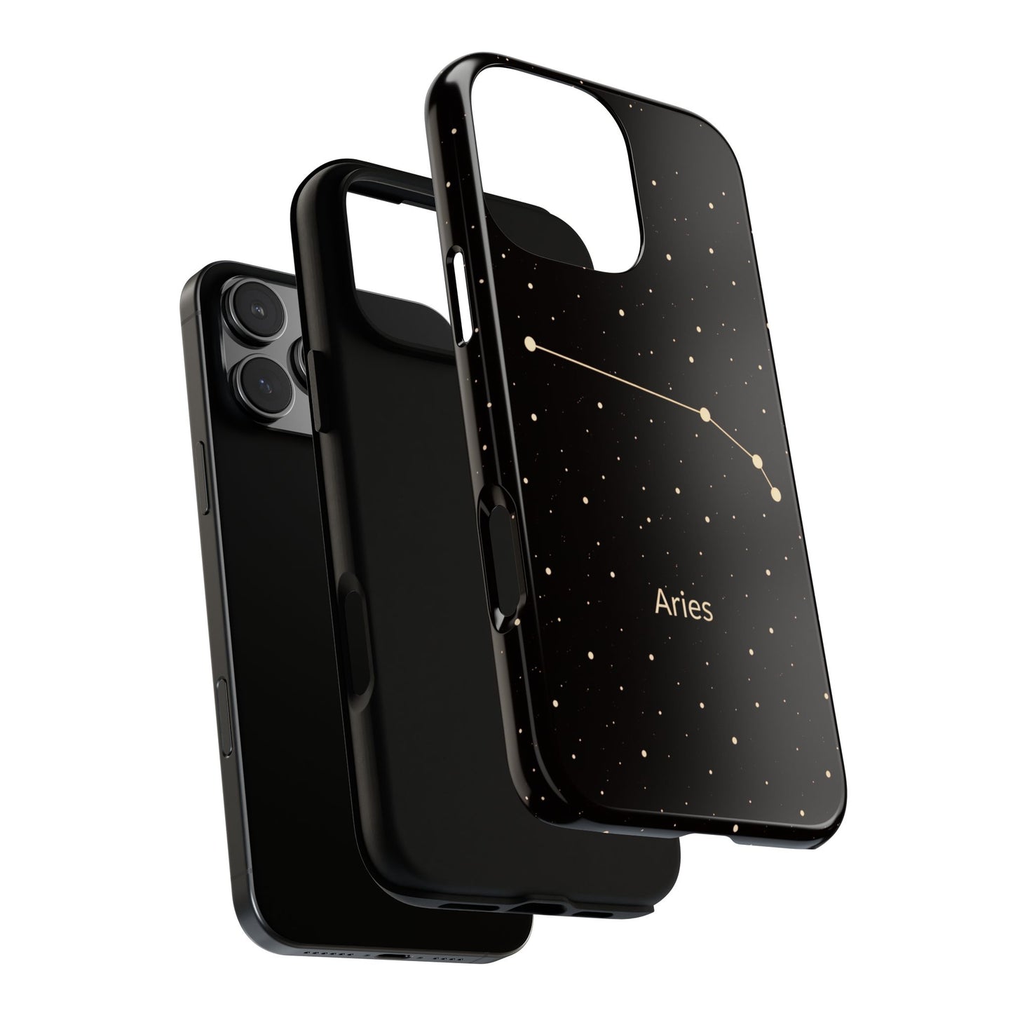 Aries Zodiac Constellation Phone Case – Luxe Gold Celestial Cover