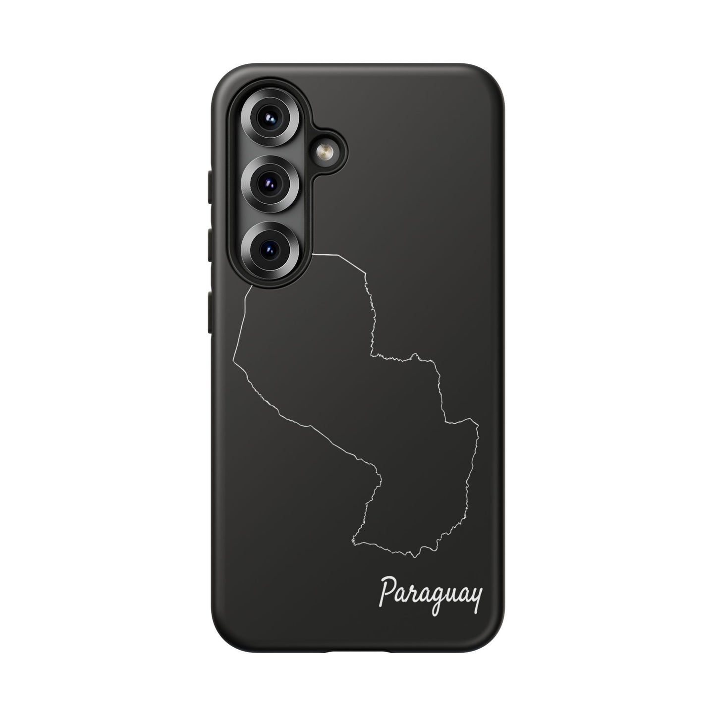 Paraguay Outline Phone Case – Minimal Country Map Tough Case (iPhone, Samsung, Pixel)