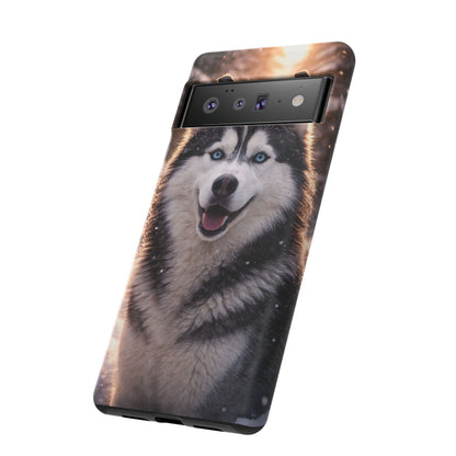 Siberian Husky Tough Phone Case | Blue Eyes Dog Cover Protective iPhone Case