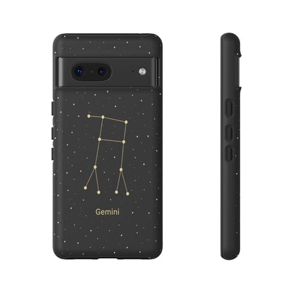 Gemini Zodiac Constellation Phone Case – Luxe Gold Celestial Cover