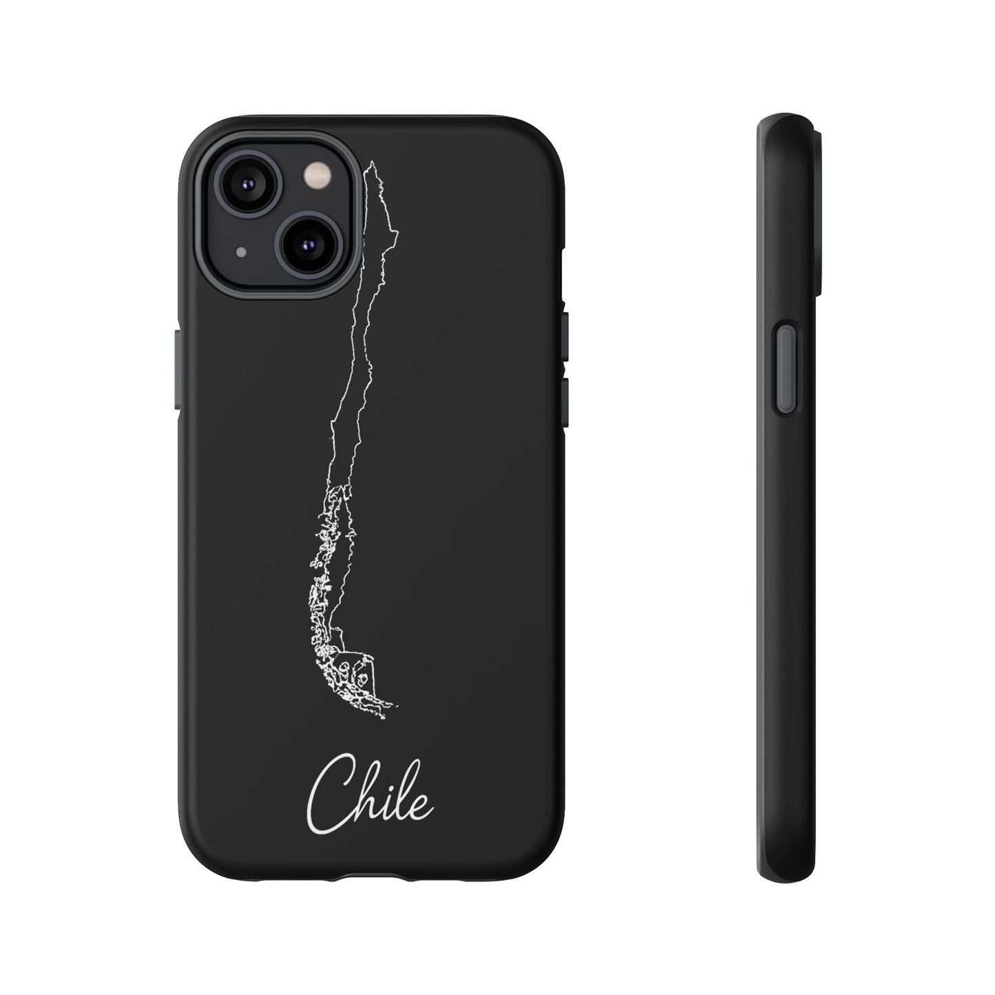 Chile Outline Phone Case – Minimal Country Map Tough Case (iPhone, Samsung, Pixel)