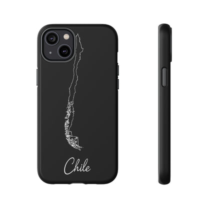 Chile Outline Phone Case – Minimal Country Map Tough Case (iPhone, Samsung, Pixel)