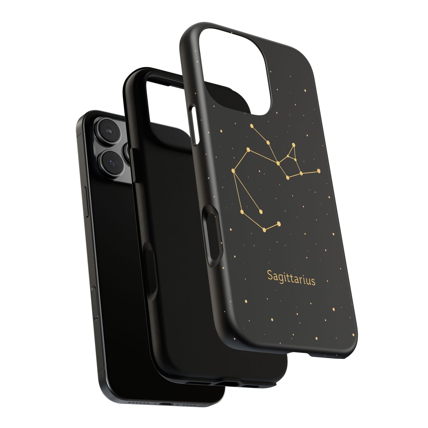 Sagittarius Zodiac Constellation Phone Case – Luxe Gold Celestial Cover