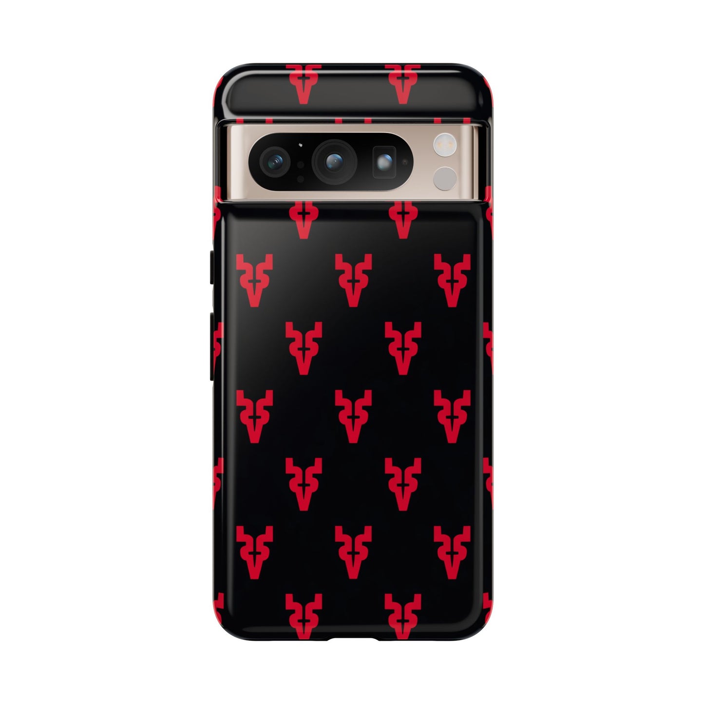 Mazatlán Bull Phone Case – Black Red Streetwear Tough Shockproof Cover