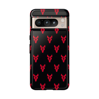 Mazatlán Bull Phone Case – Black Red Streetwear Tough Shockproof Cover