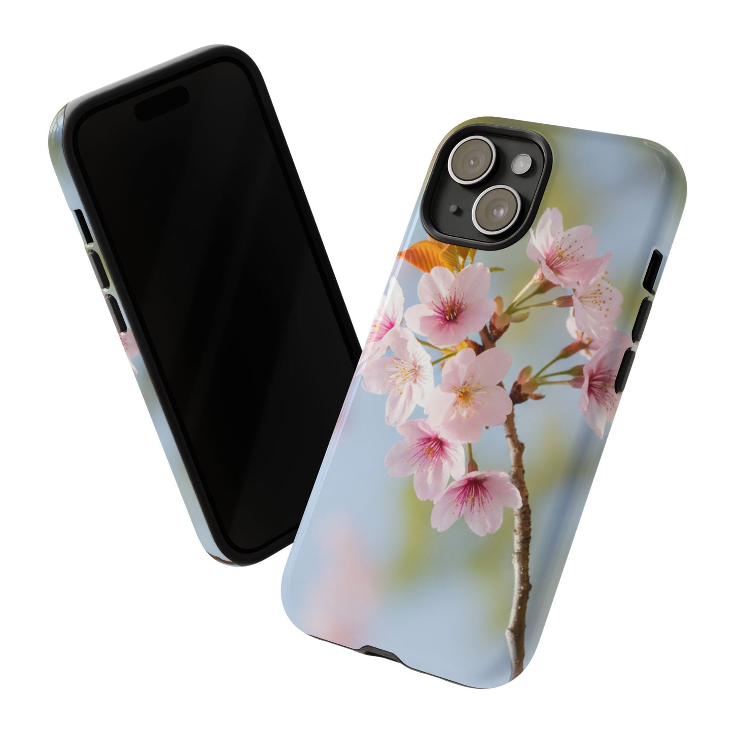 Cherry Blossom Phone Case – Pink Floral Tough Case (iPhone, Samsung Galaxy, Pixel)