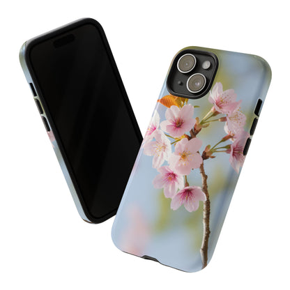 Cherry Blossom Phone Case – Pink Floral Tough Case (iPhone, Samsung Galaxy, Pixel)