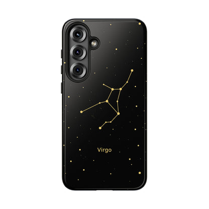 Virgo Zodiac Constellation Phone Case – Luxe Gold Celestial Cover