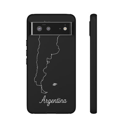 Argentina Outline Phone Case – Minimal Country Map Tough Case (iPhone, Samsung, Pixel)