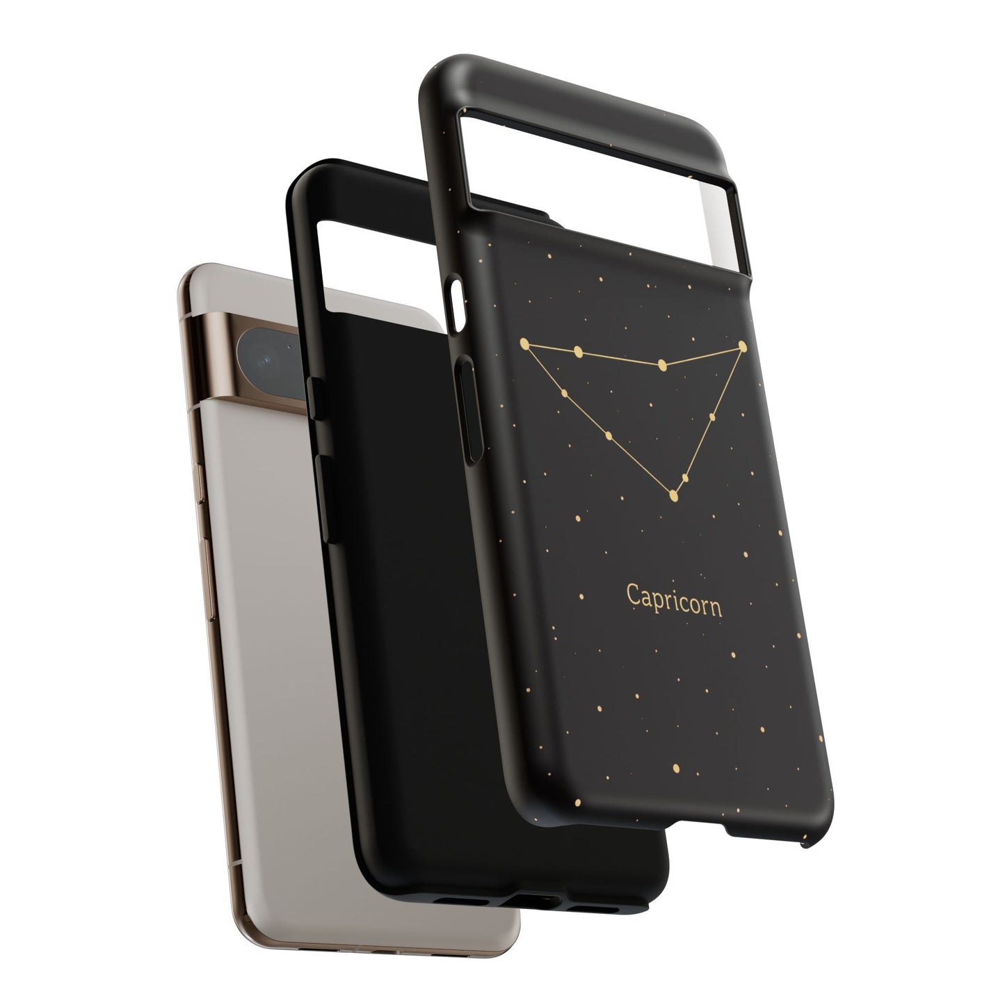 Capricorn Zodiac Constellation Phone Case – Luxe Gold Celestial Cover