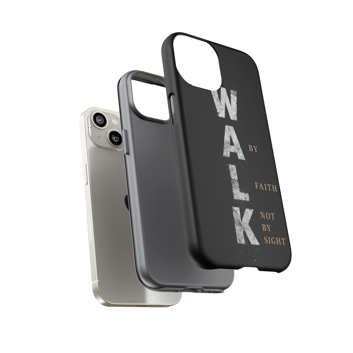 Walk by Faith Not by Sight Christian Phone Case Bible Verse Faith Cover