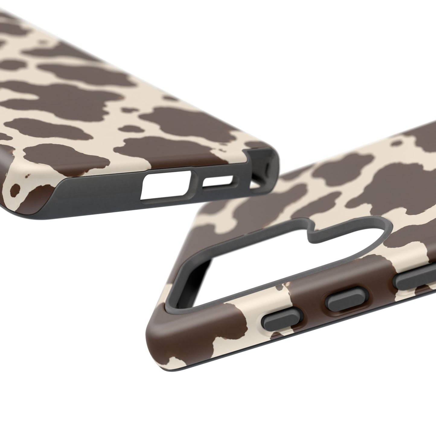 Western Cow Print Tough Phone Case for iPhone Samsung Galaxy Pixel