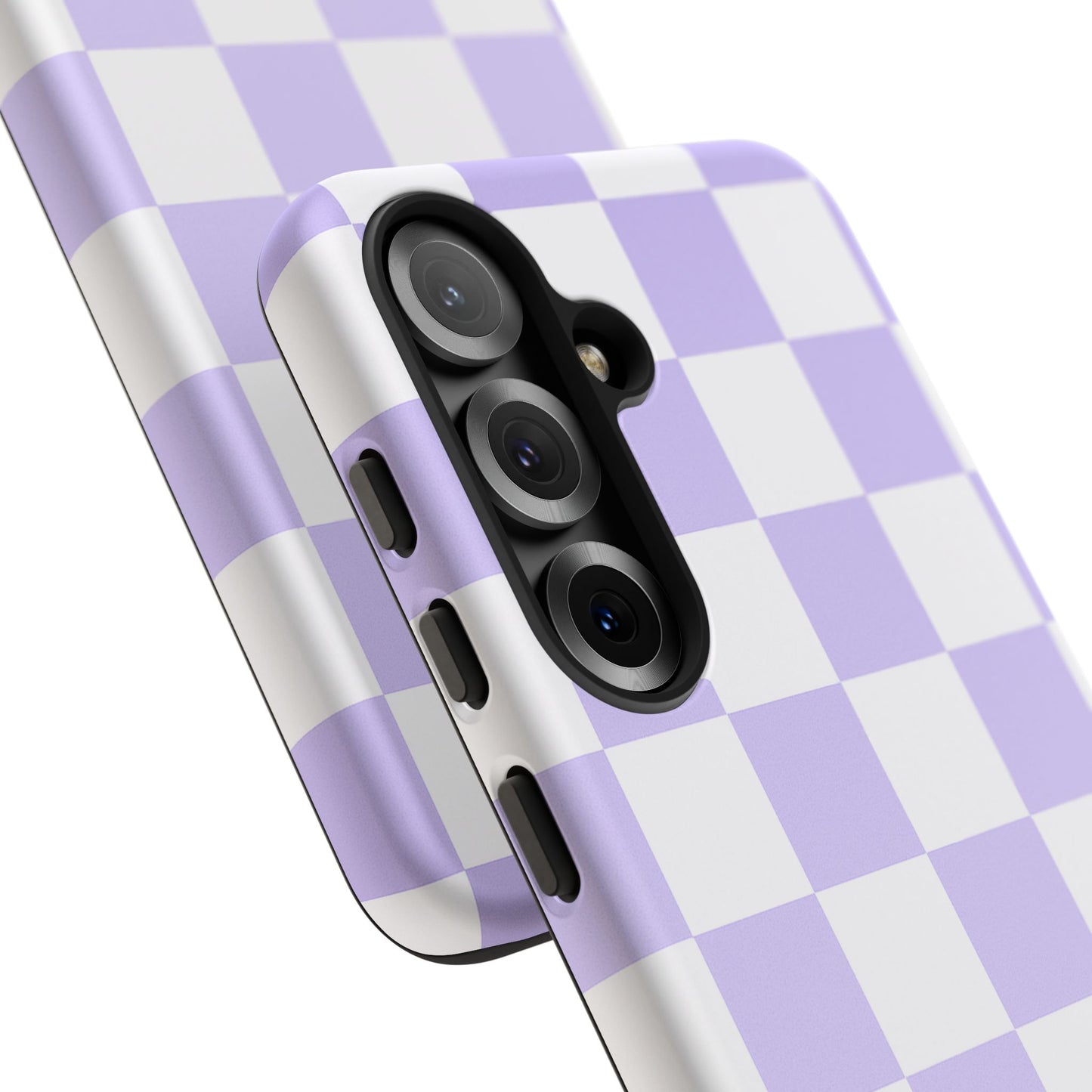 Lavender Checkerboard Phone Case | Pastel Aesthetic Tough Case