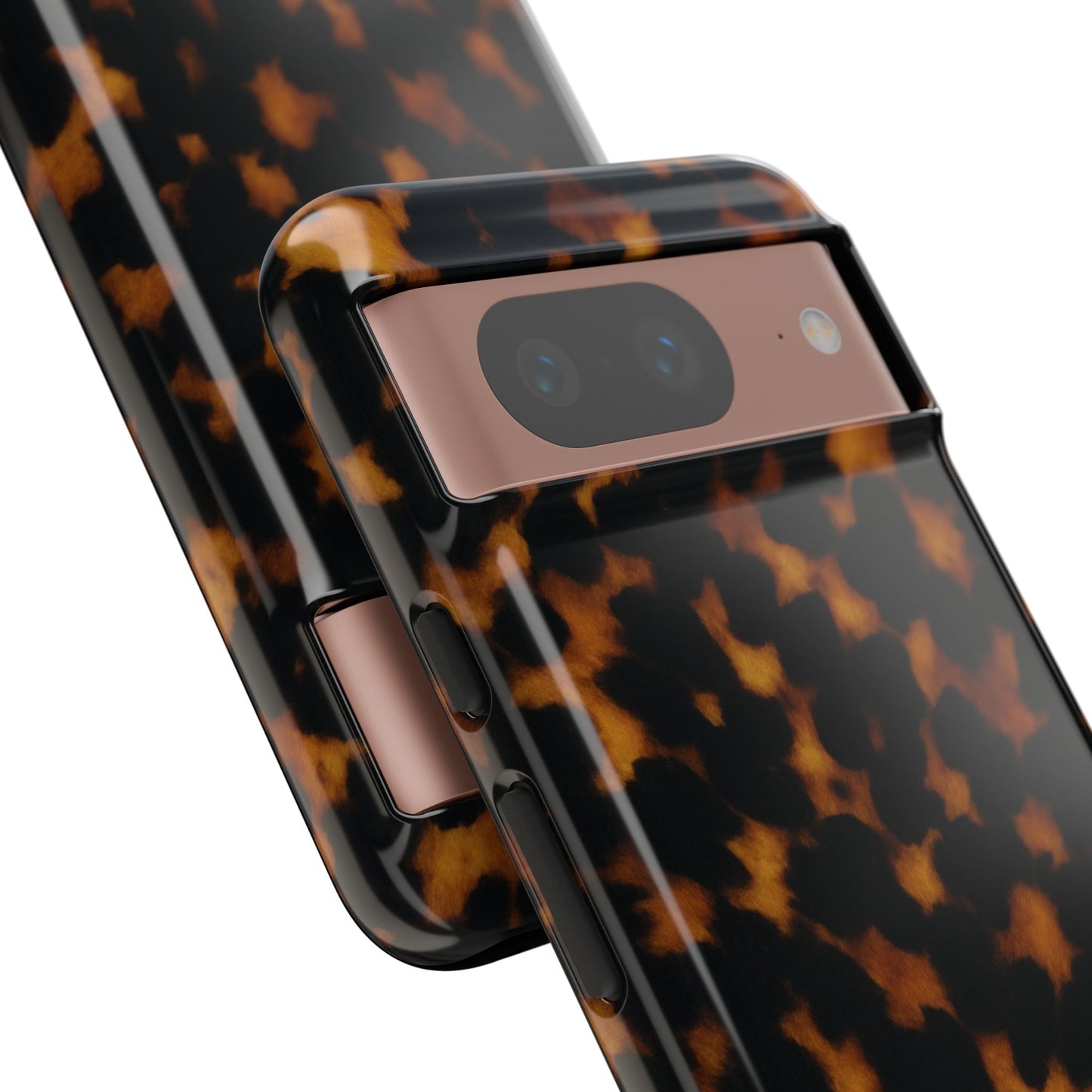 Tortoiseshell Pattern Tough Phone Case | Classic Leopard-Style Protective Cover
