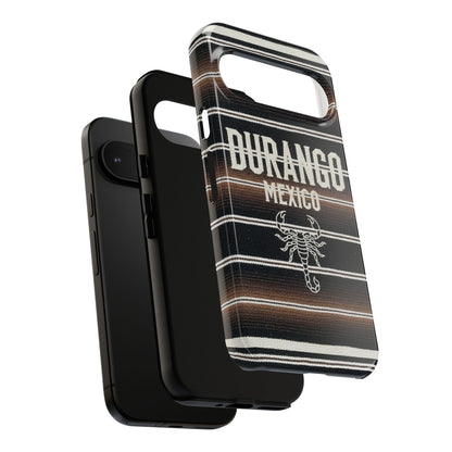 Durango Mexico Phone Case | Serape Scorpion Western Design | Mexican Heritage Tough Case for iPhone & Samsung