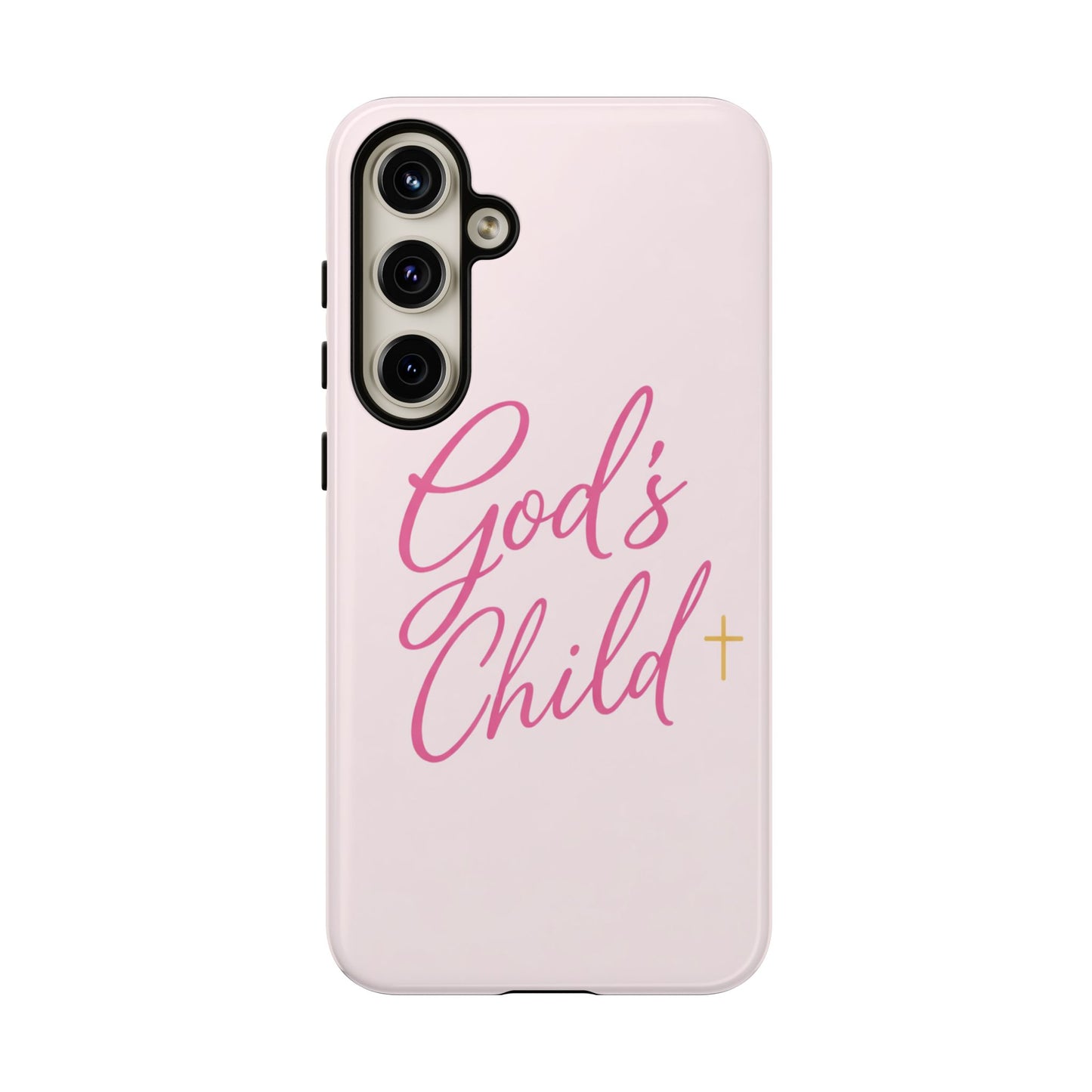 Gods Child Phone Case Christian Pink Aesthetic Tough iPhone Case