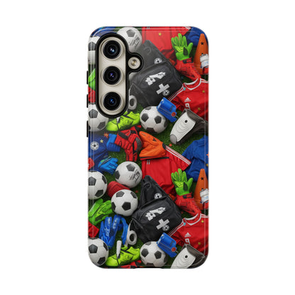 Soccer Ball Pattern Phone Case – Sports Fan Tough Protective Game Day Case
