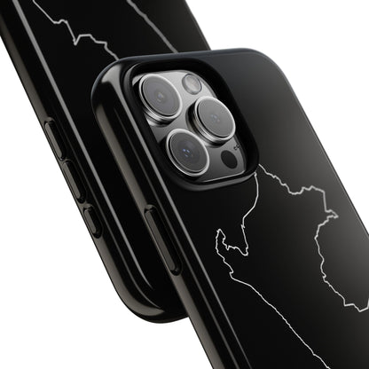 Peru Outline Phone Case – Minimal Country Map Tough Case (iPhone, Samsung, Pixel)