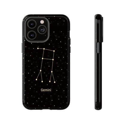 Gemini Zodiac Constellation Phone Case – Luxe Gold Celestial Cover