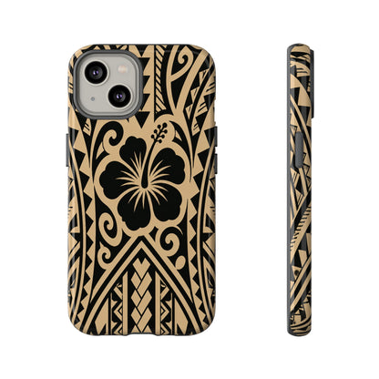 Polynesian Tribal Hawaiin Hibiscus Phone Case for iPhone Samsung Galaxy